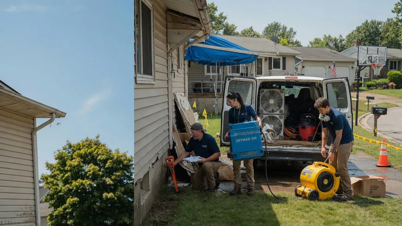 Ceiling Leak Cleanup in Buck Creek, IN near me